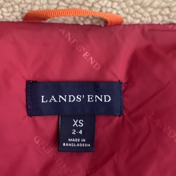 Lands’ End Cranberry Winter Puffer Coat - Picture 16 of 16